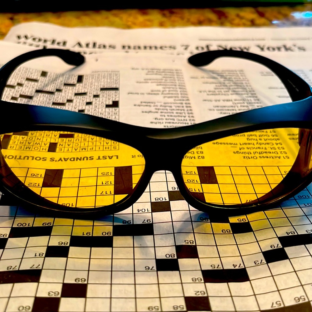 Solar Shield glasses for night driving or driving with sun glare.